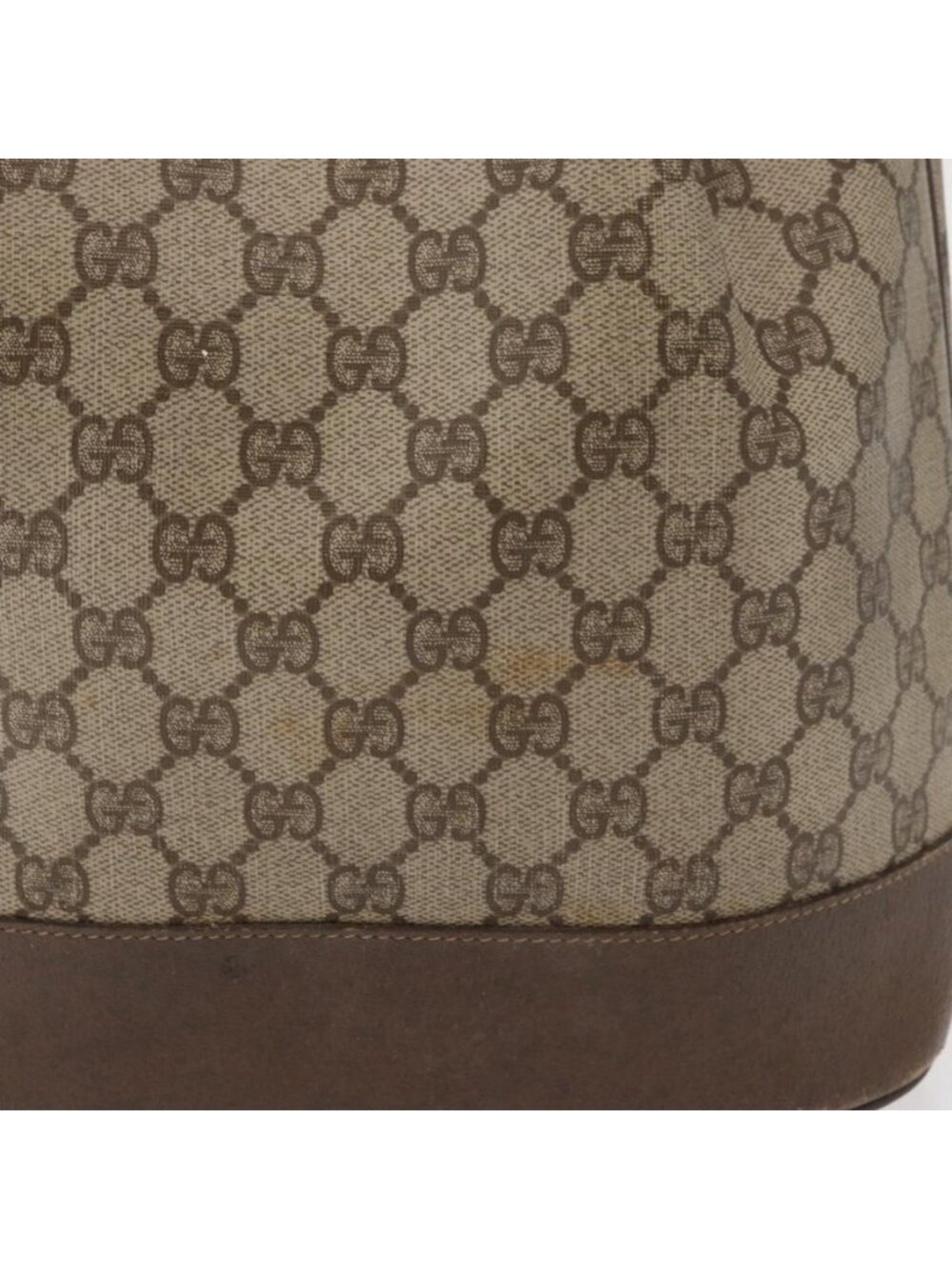 Authentic GUCCI GG Supreme Web Sherry Line Bag PVC Beige Gold 164 02 085 - Picture 10 of 16